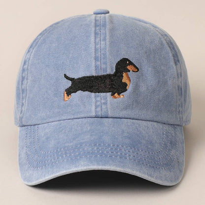 Dachshund Embroidered Baseball Dad Cap