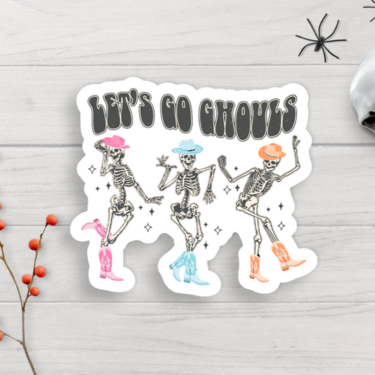 Let's Go Ghouls Vinyl Sticker