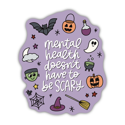 Mental Health Halloween Sticker