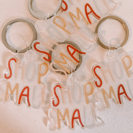 Shop Small Clear Acrylic Key Chain