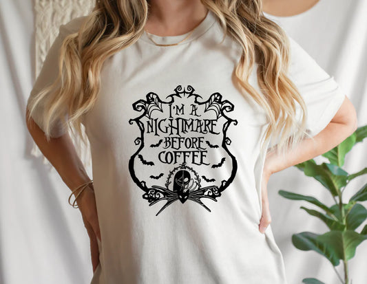 Nightmare Before Coffee Tee