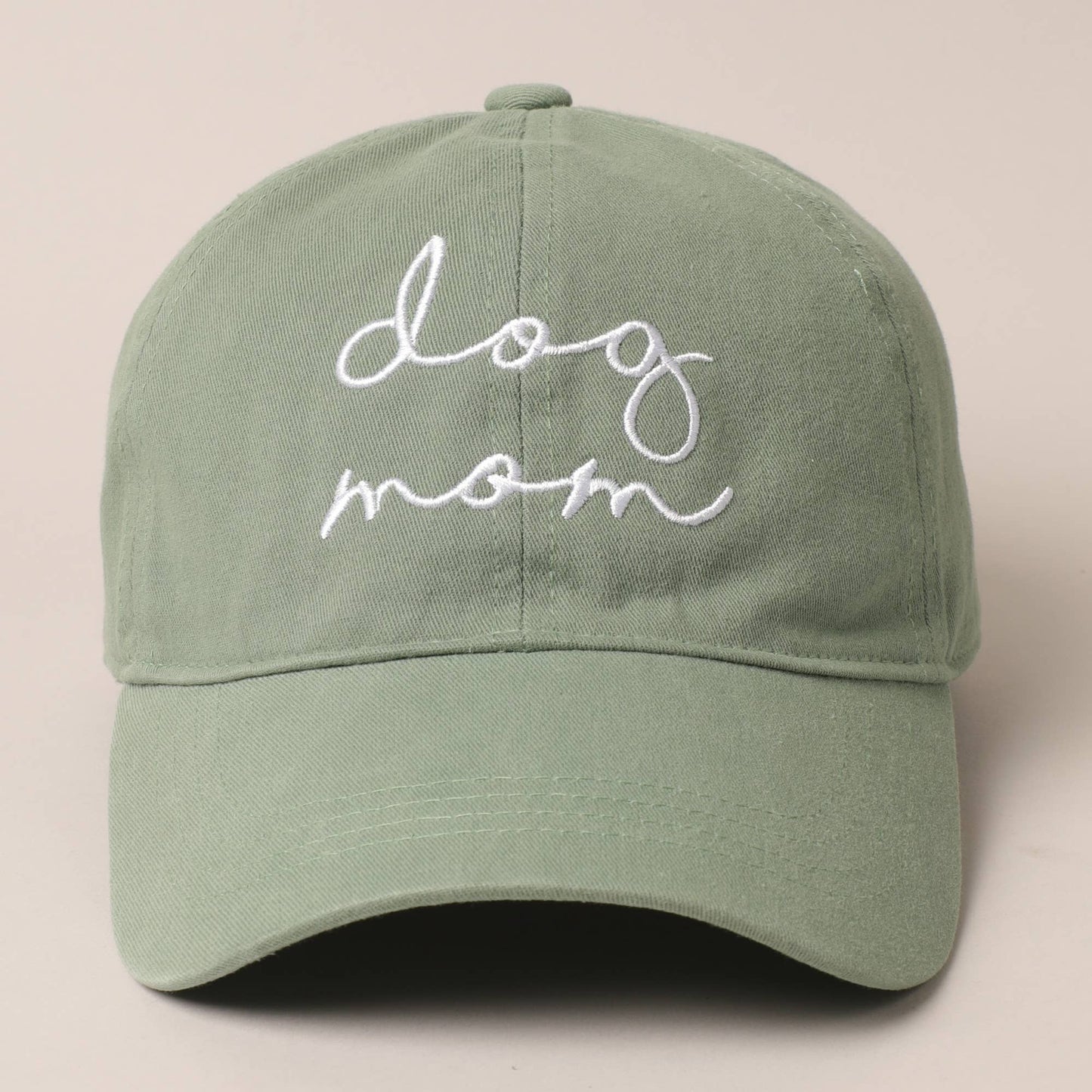 Dog Mom Lettering Embroidery Baseball Cap