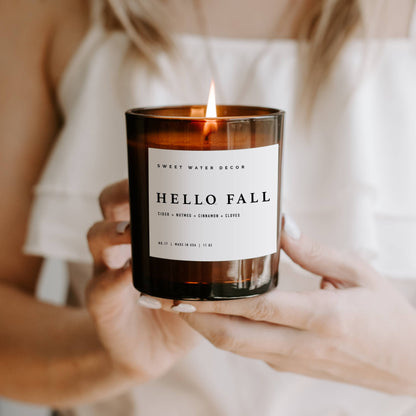 Hello Fall 11 oz Soy Candle