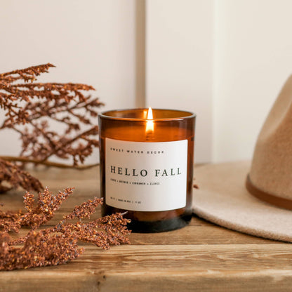 Hello Fall 11 oz Soy Candle