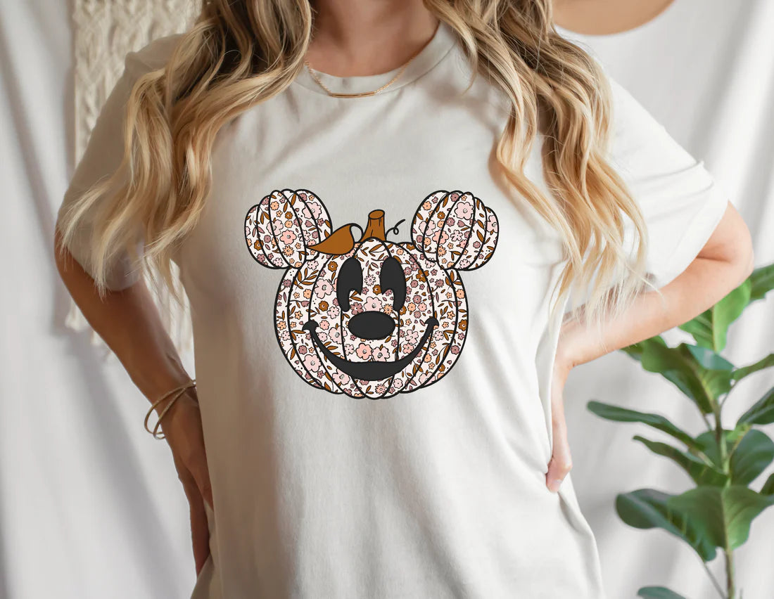 Floral Pumpkin Tee