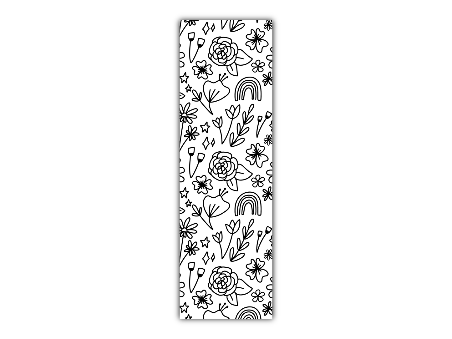 Color-It-In Florals Bookmark