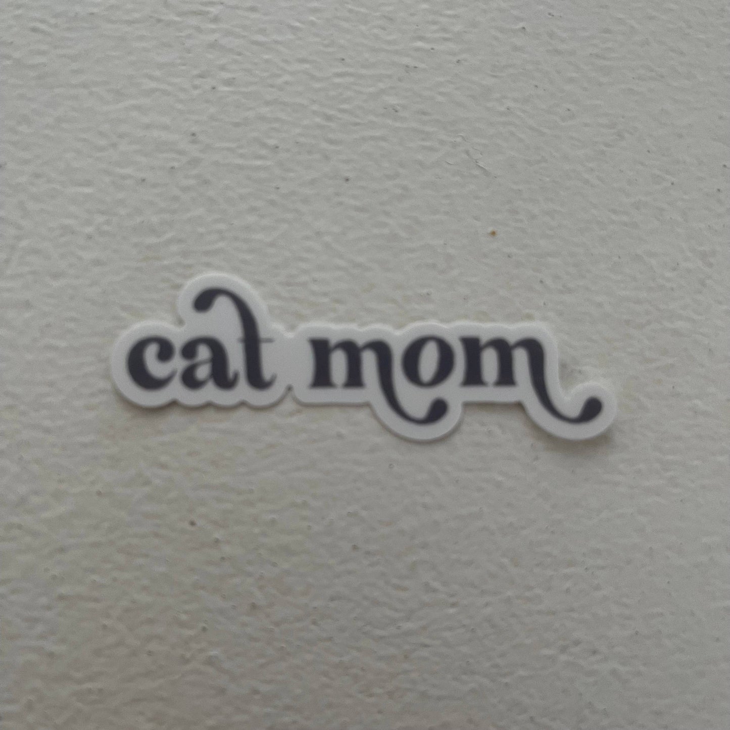 Cat Mom Vinyl Sticker