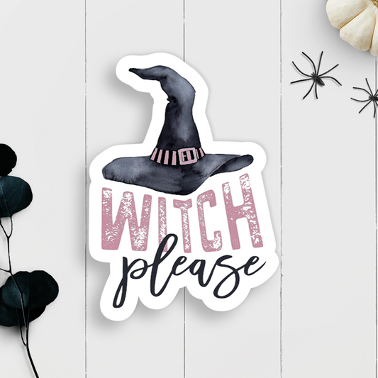 Witch Please Vinyl Sticker