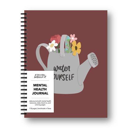 Water Yourself Mental Health Journal