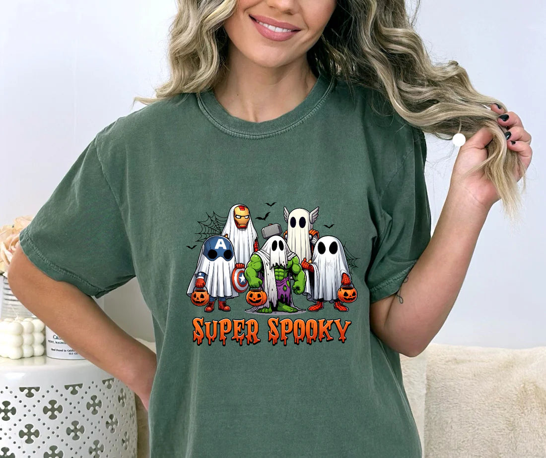 Spooky Heros Comfort Colors Tee