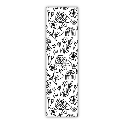 Color-It-In Florals Bookmark