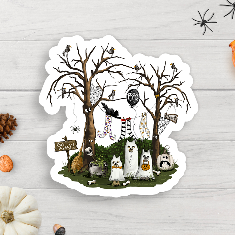 Dog Days Halloween Vinyl Sticker