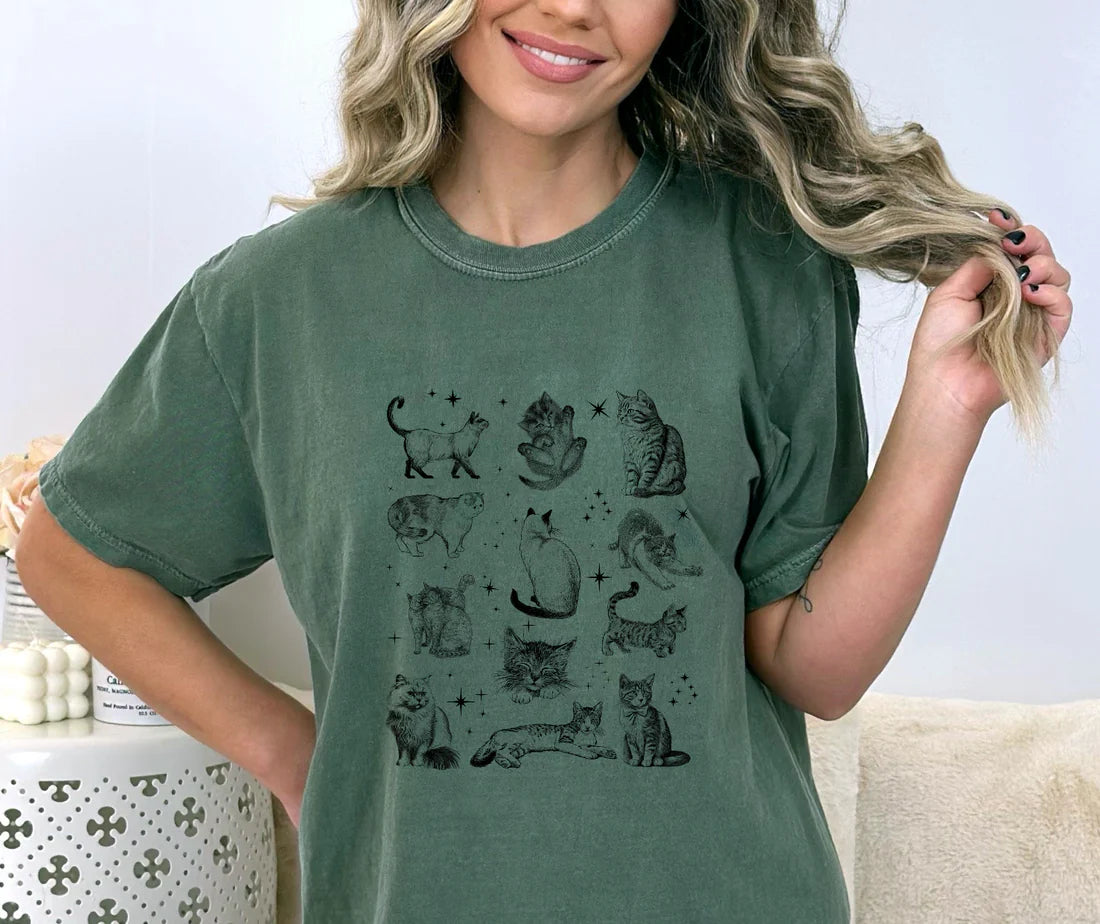 Cats Comfort Colors Tee