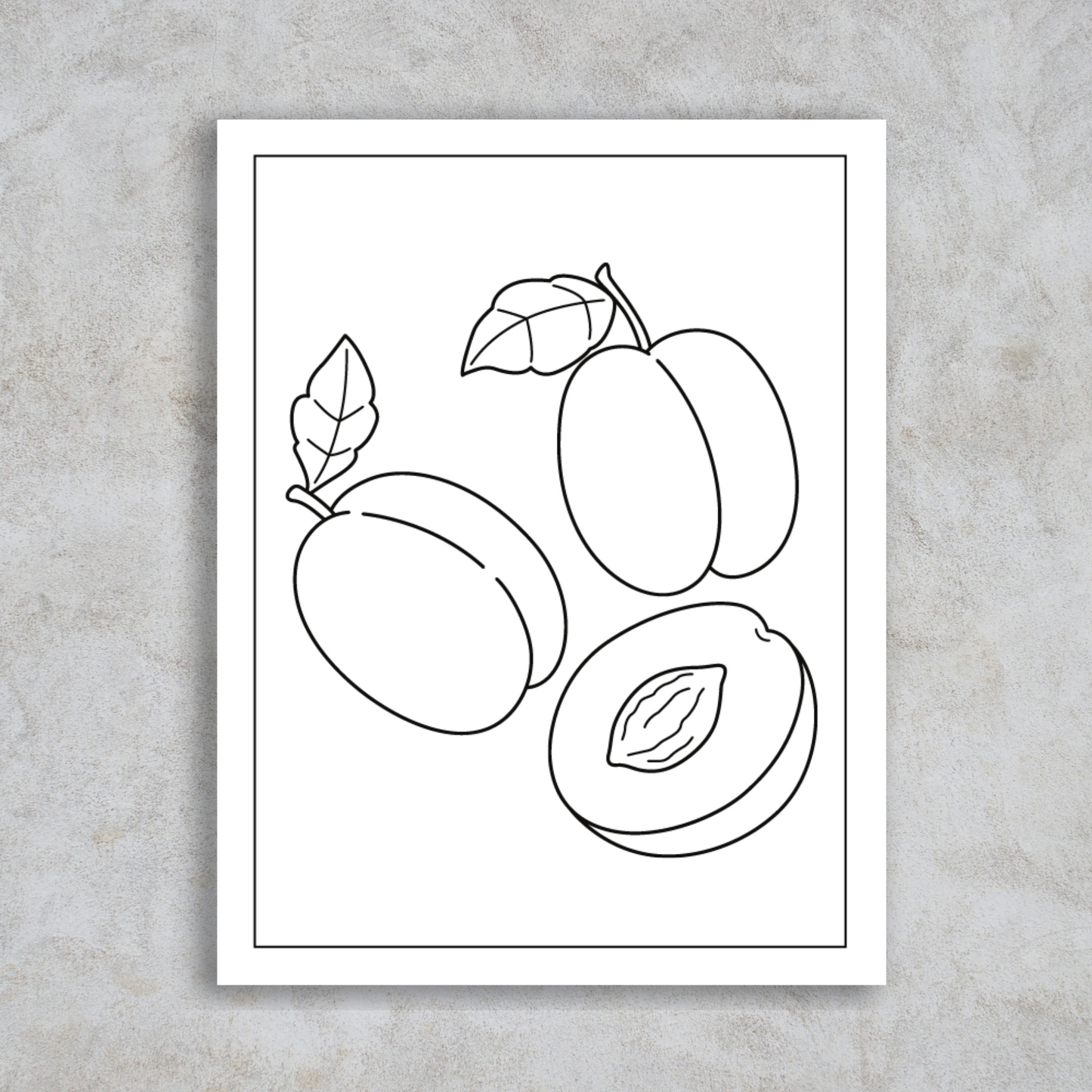 Peaches Coloring Page