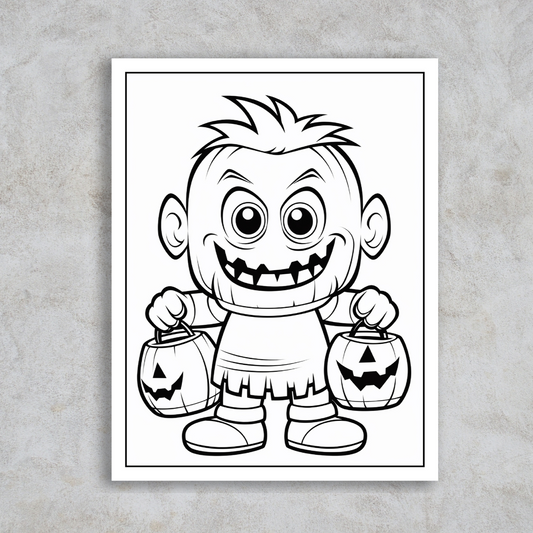 Halloween 4-01 Coloring Page