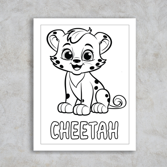 Cheetah Coloring page