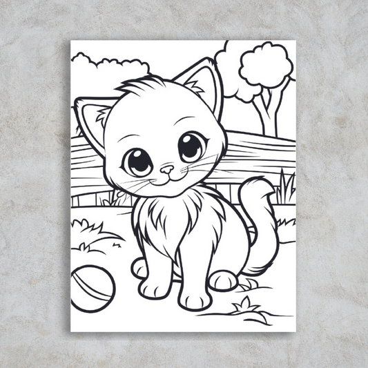 Cat 02 Coloring page