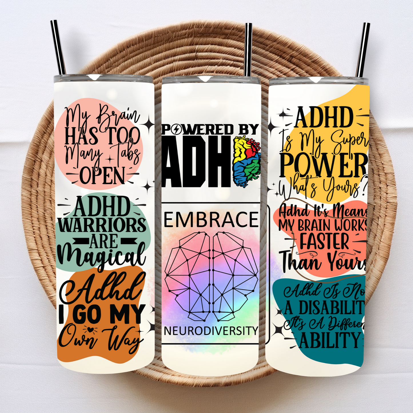 ADHD 20 oz Tumbler PNG File