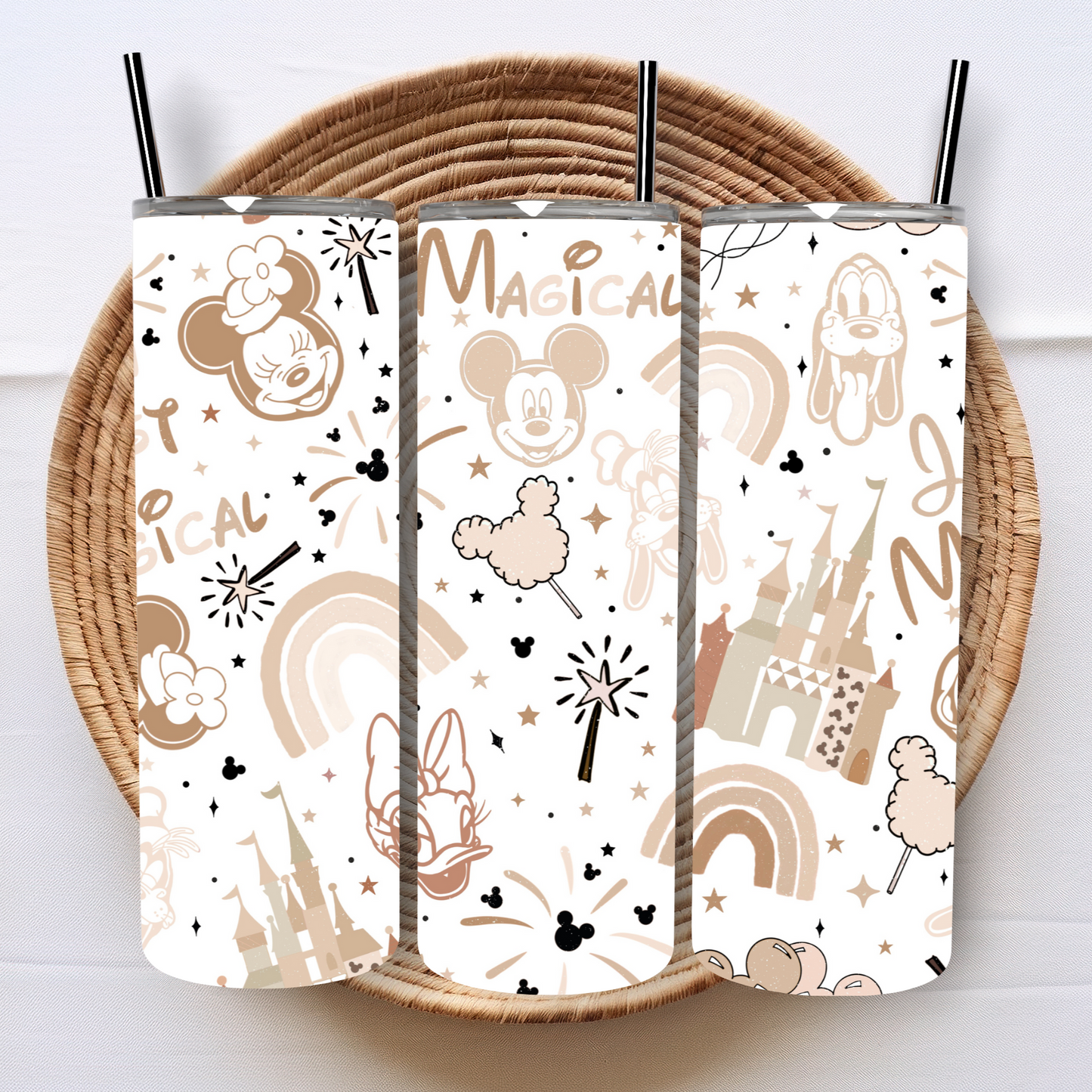 Boho Mouse Castle 20 oz Tumbler PNG File