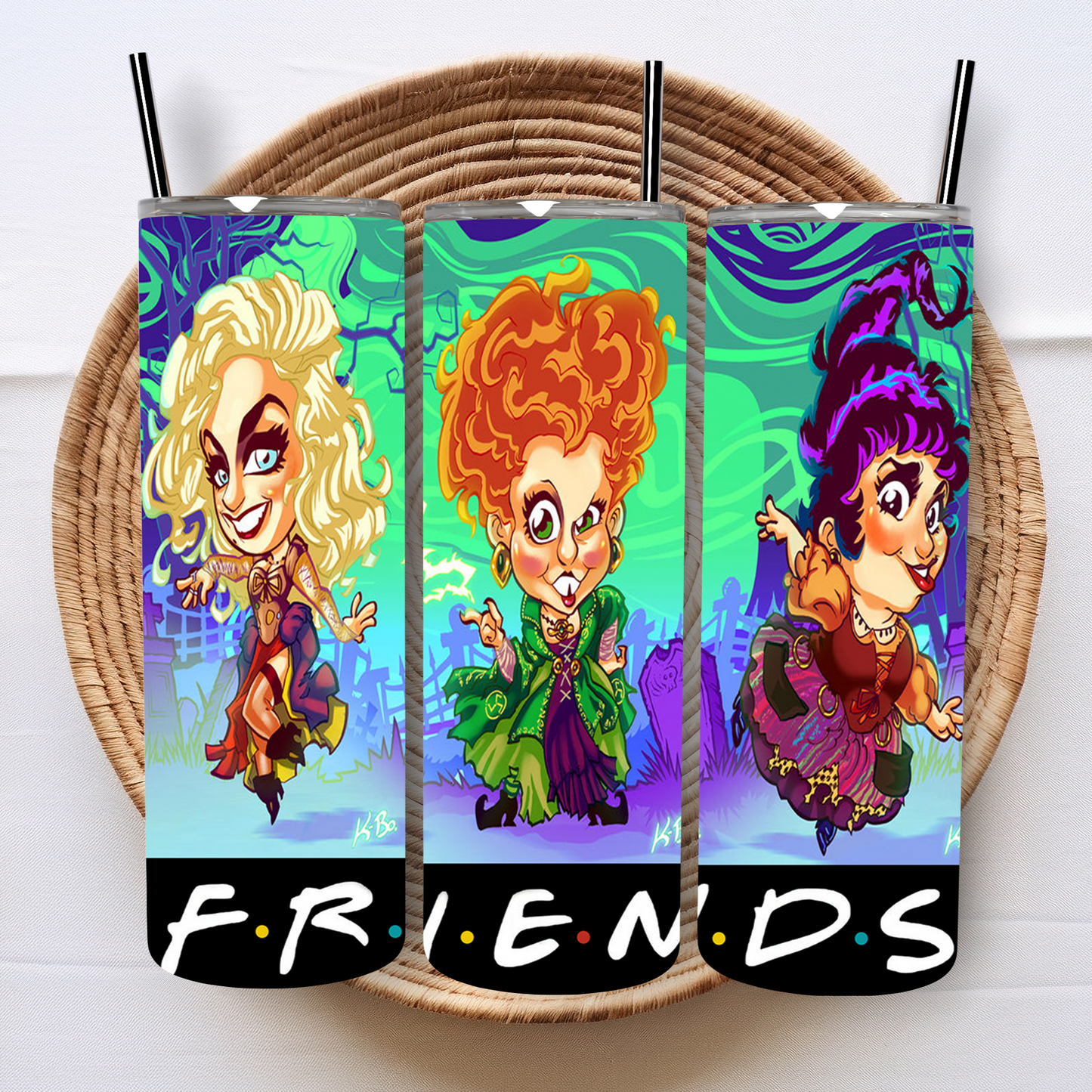 Witch Friends 20 oz Tumbler PNG File