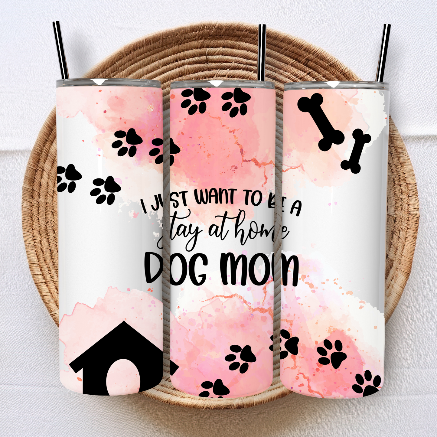 Dog Mom 20 oz Tumbler PNG File