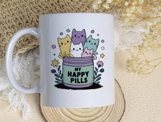 My Happy Pills Cats Mug