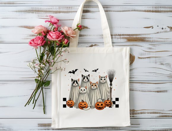 Ghost Cats Tote Bag