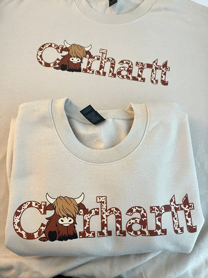 PRE-ORDER: Highland Cow Crewneck