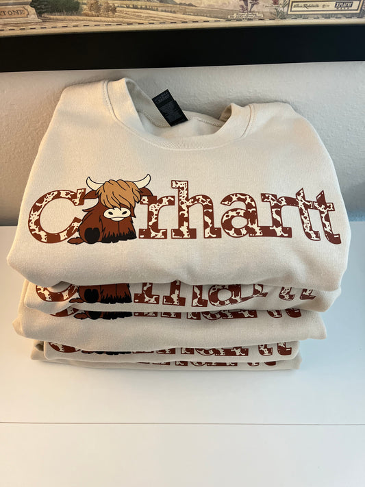 PRE-ORDER: Highland Cow Crewneck