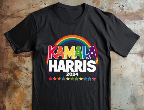 Kamala Harris 2024 Rainbow Tee