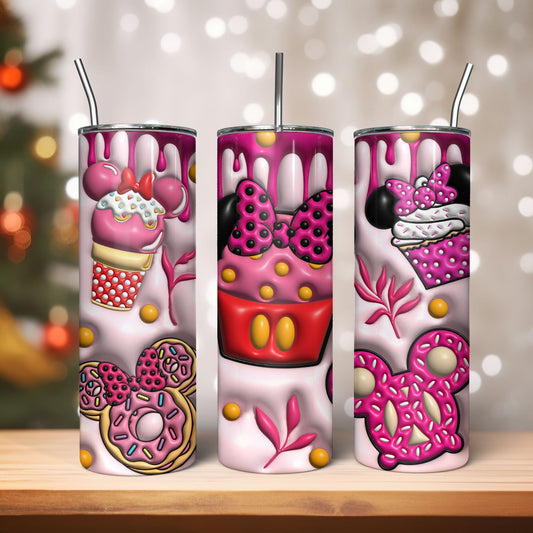 3D Snacks 20 oz Tumbler PNG File