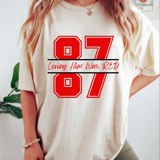 87 Loving Him was Red PNG & SVG file