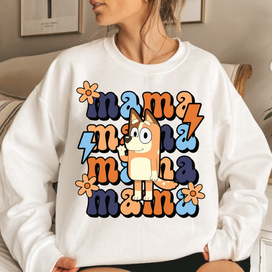 Blue Dog Mama PNG file