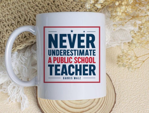 Never Underestimate a Public School Teacher Mug