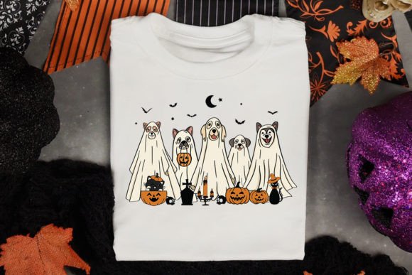 Ghost Dogs Halloween Crewneck & Tee