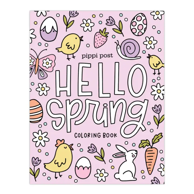 Hello Spring Coloring Book