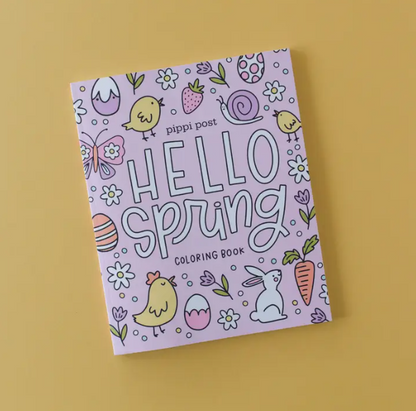 Hello Spring Coloring Book