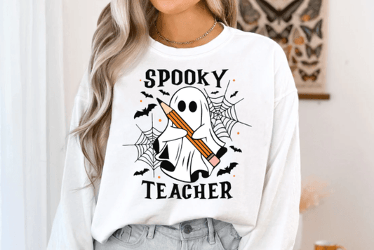 Spooky Teacher Crewneck & Tee