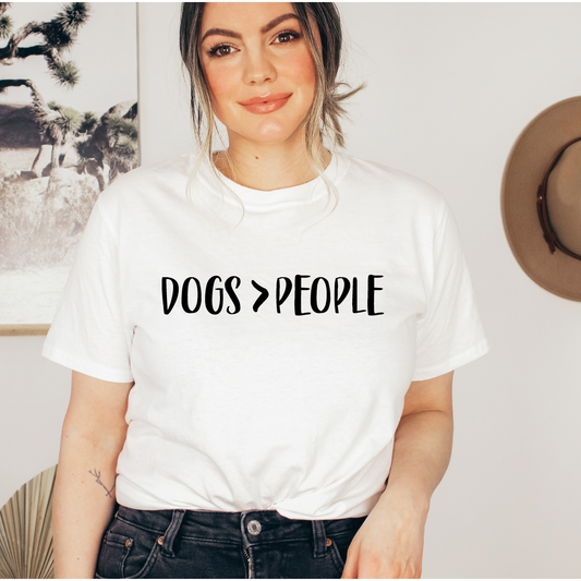 Dogs > People Tee