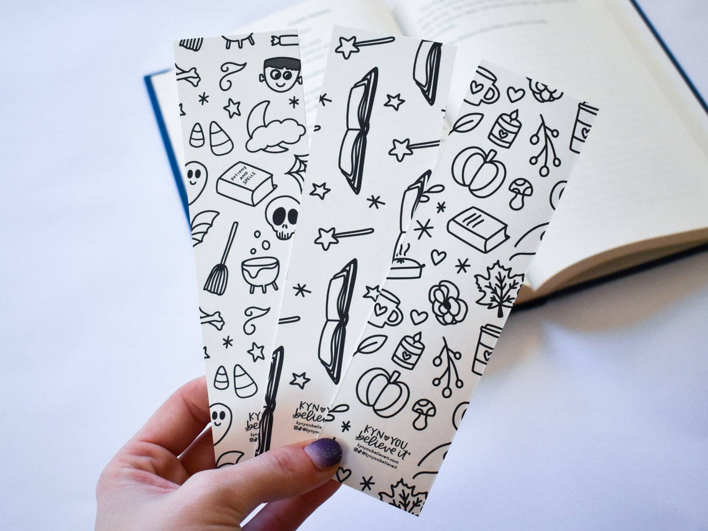 Color-It-In Halloween Bookmark