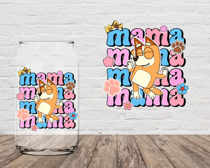 Mama 16oz Glass Can Cup