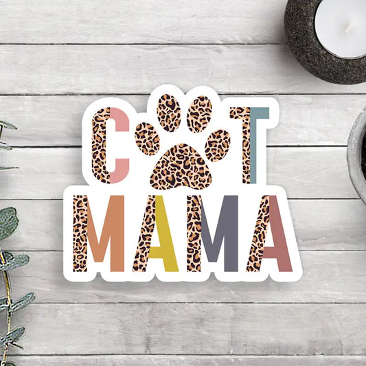 Cat Mama Vinyl Sticker