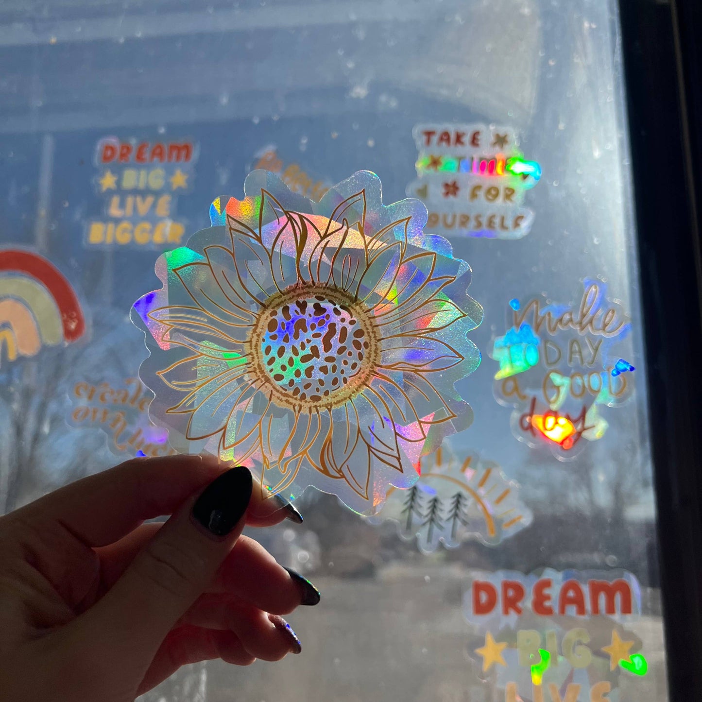 Sunflower Vinyl Suncatcher Decals