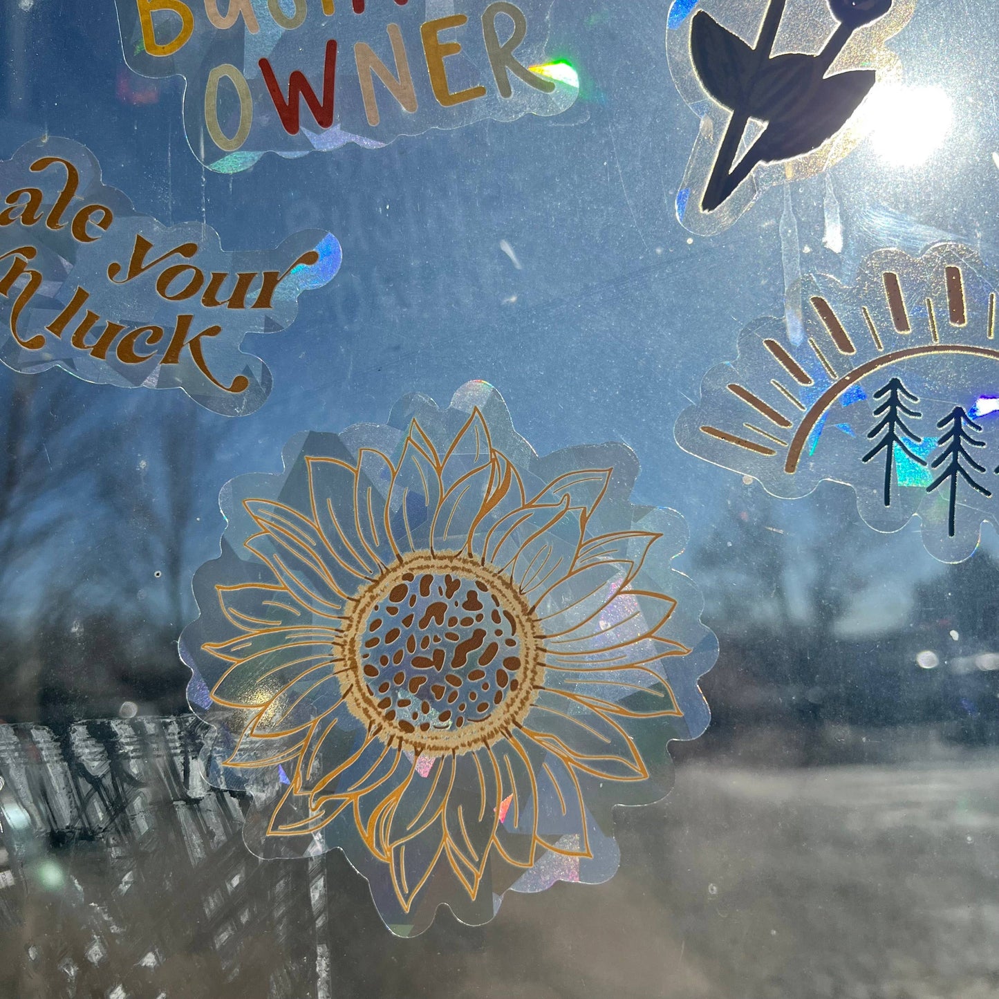 Sunflower Vinyl Suncatcher Decals