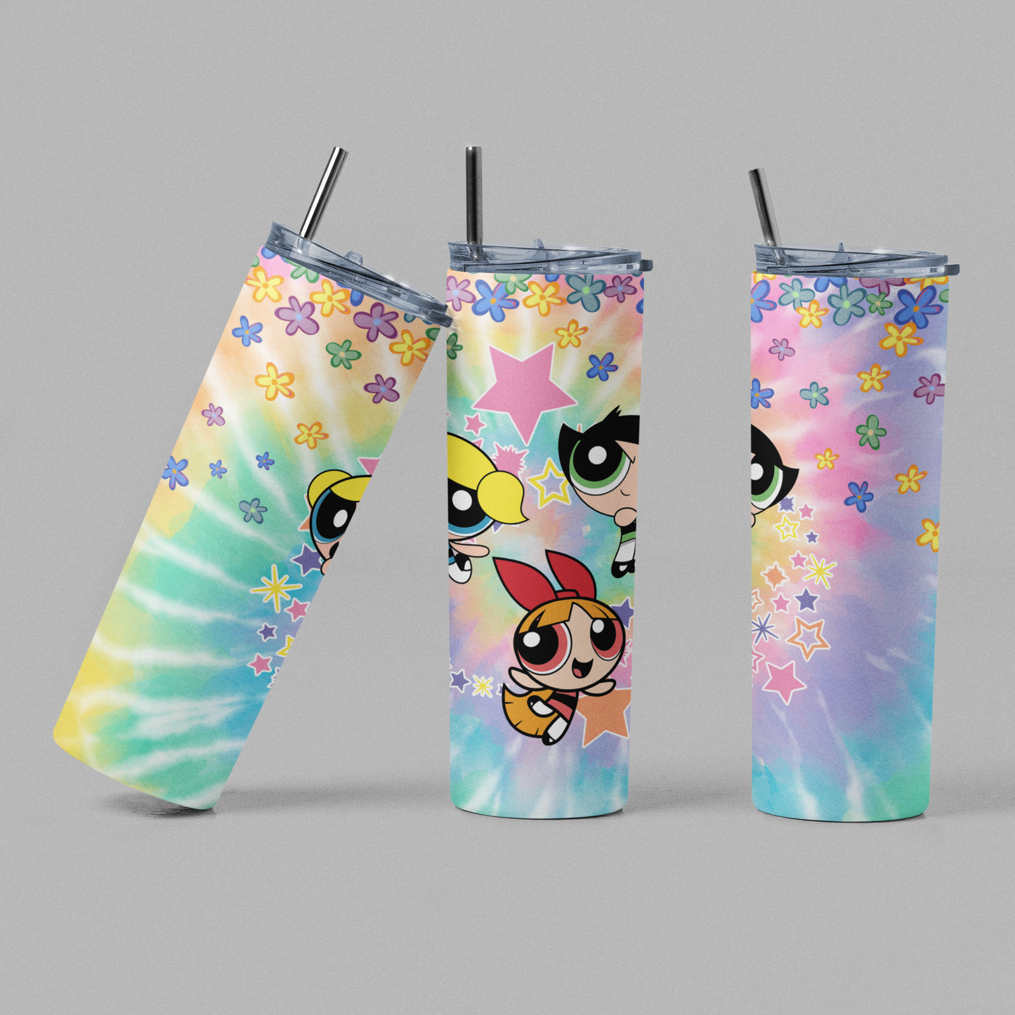 Power Girls Cartoon Tumbler