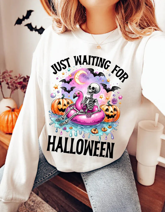 Just Waiting for Halloween Crewneck