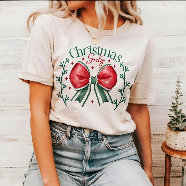 Christmas Girly Tee