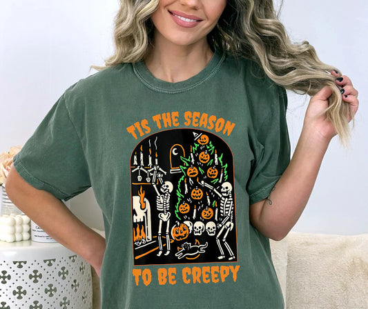 Tis the Season to be Creepy Comfort Colors Tee