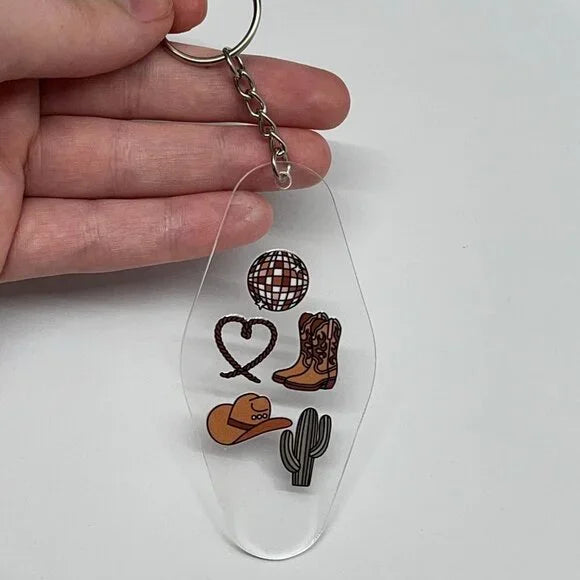 Cowboy Things Keychain