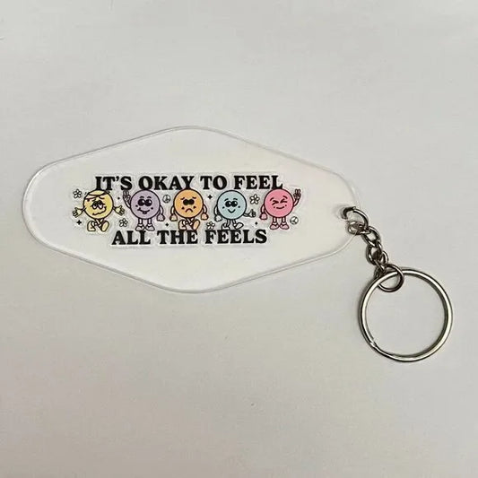 It's okay to Feel Keychain